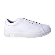 Witte leren sportsneakers Armani Exchange , White , Heren