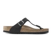 Kurk Voetbed Sandalen Birkenstock , Black , Dames