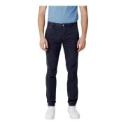 Blauwe Effen Ritsbroek Heren Blauer , Blue , Heren