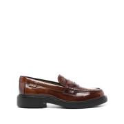 Leren Kalfsleren Gevangen Stijl Schoenen Tod's , Brown , Dames