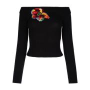 Stijlvolle Maglia voor Modeliefhebbers Alexander McQueen , Black , Dam...