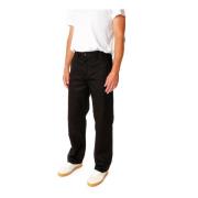 Casual Chino broek met knoopsluiting Nudie Jeans , Black , Heren