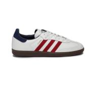 Ronde Neus Sneakers met Logo Print Adidas Originals , White , Heren