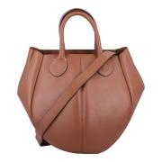 Leren Punch Small Tote Handtas JW Anderson , Brown , Dames