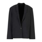 Stretch Jersey Blazer Philosophy di Lorenzo Serafini , Gray , Dames