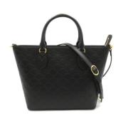 Pre-owned Leather gucci-bags Gucci Vintage , Black , Dames