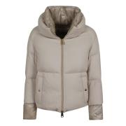 Chantilly Bomber Down Jacket Herno , Beige , Dames