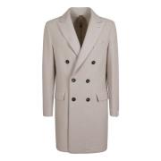 Witte Wollen Jas Aw24 Stijlvol Eleventy , White , Heren