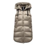 Bright Nylon Down Vest BomBoogie , Gray , Dames