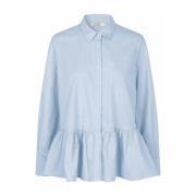 Blauwe Mist Shirt Maidana Stijl Masai , Blue , Dames