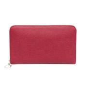 Pre-owned Leather wallets Bvlgari Vintage , Red , Dames