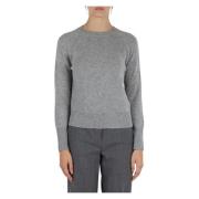 Wol Cashmere Raglan Sweater Marella , Gray , Dames