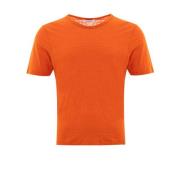 Linnen T-shirt met halve mouwen Gran Sasso , Orange , Heren