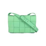 Pre-owned Leather shoulder-bags Bottega Veneta Vintage , Green , Dames