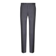 Grijze Wol Slim Fit Broek Incotex , Gray , Heren