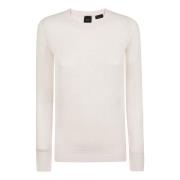 Witte Neutrale Sweater Aw24 Pinko , Beige , Dames