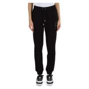 Katoenen Joggers met Elastische Taille Armani Exchange , Black , Dames