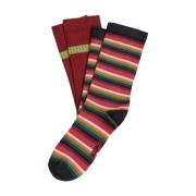 Mimmi Stripe Sokken 2-Pack King Louie , Red , Dames