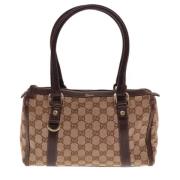 Pre-owned Canvas gucci-bags Gucci Vintage , Brown , Dames