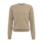 Luxe Cashmere Crew Neck Pullover Gender , Brown , Heren