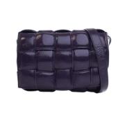 Pre-owned Leather shoulder-bags Bottega Veneta Vintage , Purple , Dame...