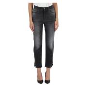 Decoratieve detail vijf-pocket jeans Panicale , Gray , Dames