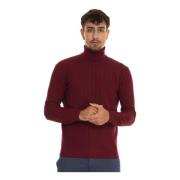 Gestructureerde Wol Turtleneck Pullover Harmont & Blaine , Red , Heren