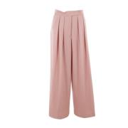 Roze Wol Palazzo Broek Dries Van Noten , Pink , Dames