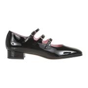 Zwarte Leren Pumps Elegante Stijl Carel , Black , Dames