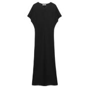 Glitterende Merino Jurk Dorothee Schumacher , Black , Dames