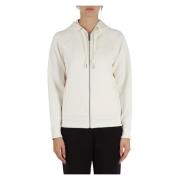 Hoodie met rits in katoenmix Armani Exchange , Beige , Dames