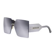 Zonnebril met Vierkant Frame en Blauwe Spiegel Dior , Gray , Unisex