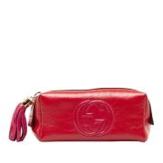 Pre-owned Leather clutches Gucci Vintage , Pink , Dames