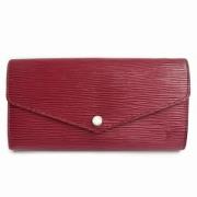 Pre-owned Leather wallets Louis Vuitton Vintage , Red , Dames