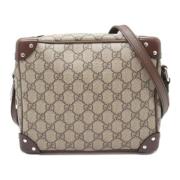 Pre-owned Canvas shoulder-bags Gucci Vintage , Beige , Dames