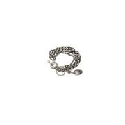 Multi Chains Armband met Amulet Ann Demeulemeester , Gray , Dames