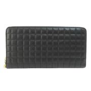 Pre-owned Leather wallets Celine Vintage , Black , Dames