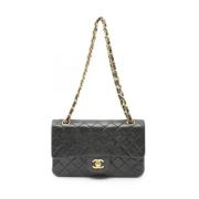 Pre-owned Leather shoulder-bags Chanel Vintage , Black , Dames