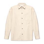 Oversized shirt Bottega Veneta , Beige , Heren