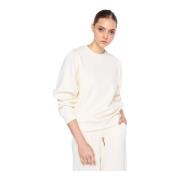 Oversize Ronde Hals Sweater Silvian Heach , White , Dames