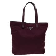 Pre-owned Nylon totes Prada Vintage , Red , Dames