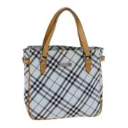 Pre-owned Canvas handbags Burberry Vintage , Blue , Dames