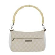 Pre-owned Canvas gucci-bags Gucci Vintage , White , Dames