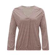 Elegante Blouse met Lange Mouwen Opus , Pink , Dames