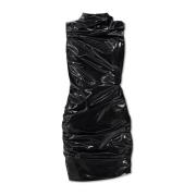 Jurk met ruches Alexander McQueen , Black , Dames