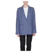 Blauwe blazer met zakken Street One , Blue , Dames