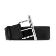 Leren riem Alexander McQueen , Black , Dames