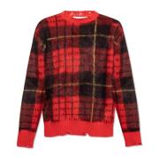 Trui met ruitpatroon Alexander McQueen , Red , Heren