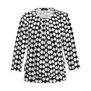 Lange Mouw Blouse Shirt Frank Walder , Black , Dames