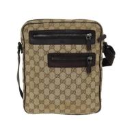 Pre-owned Canvas gucci-bags Gucci Vintage , Beige , Dames